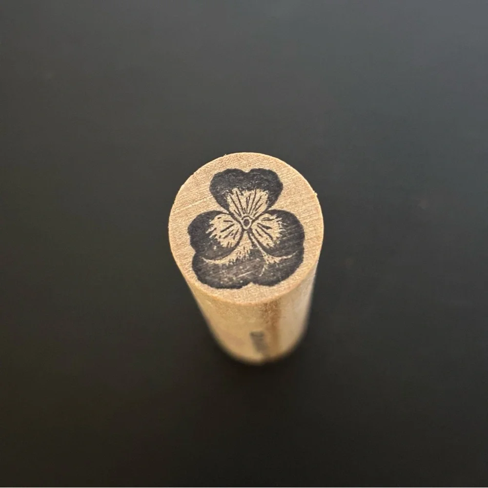 Dandelion ~ Pansy ~ Just A Little Note…. Wood Mounted Rubber Stamps Card Making